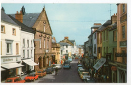 43598-ZE-ROYAUME UNI-HIGH STREET,BRECON--------------animée-voitures-commerces - Breconshire