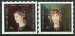 HUNGARY 1986 Stamp Day: Paintings MNH / **.  Michel 3837-38 - Ungebraucht