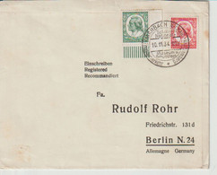 Marbach/N., 10.11.34, SST Schiller National Museum, Mi. 554/55 - Lettres & Documents