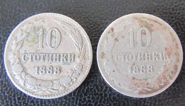 Bulgarie - 2 Monnaies 10 Stotinki 1888 - Bulgarie