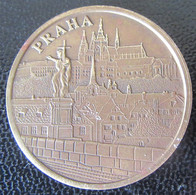 République-Tchèque - Médaille Touristique Prague / Praha - Zlata Ulicka / Golden Lane - Diam. 30mm - Métal Doré - Professionnels / De Société