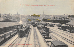 CPA 16 ANGOULEME PANORAMA ET INTERIEUR DE LA GARE D'ORLEANS - Angouleme