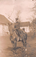 Carte-Photo -  "Notre Capitaine" Cheval Demi-sang Suisse -  Dragon Officier - 1915 - Andere & Zonder Classificatie