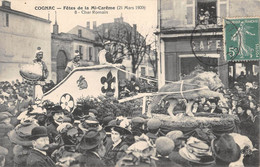 CPA 16 COGNAC FETES DE LA MI CAREME 1909 CHAR ROMAIN - Cognac