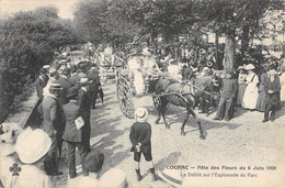 CPA 16 COGNAC FETE DES FLEURS DU 6 JUIN 1909 LE DEFILE SUR L'ESPLANADE DU PARC - Cognac