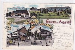 Gruss Aus Agasul - Postablage - Schuhversandgeschäft - Wirtschaft - Litho - 1905         (P-322-01213) - ZH Zurich