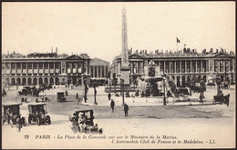 La Place De La Concorde, Paris, C.1920 - Lévy Et Neurdein CPA LL22 - Arrondissement: 08