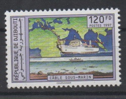 Djibouti Dschibuti 1998 Mi. 642 ** Neuf MNH Câble Sous-marin 20 Ans Indépendance Bateau Ship Schiff RARE - Dschibuti (1977-...)