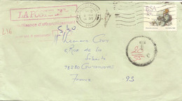 Lettre D'affrique Du Sud Taxée à Son Arrivée En France, Timbre Dinteranthus Wilmotianus - Covers & Documents