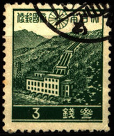 Japan 1939 Mi 256A Power Plant Surcharged (1) - Usados