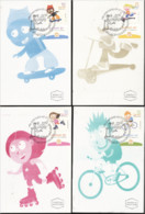 Israel 2003, Children's Games, Bike, Skateboard, Skating, 4Maximum - Cartoline Maximum