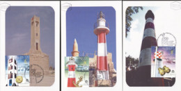 Israel 2009, Lighthouses, 3Maximum - Cartes-maximum