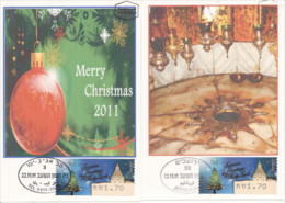 Israel 2011, Christmas, 2Maximum - Maximum Cards