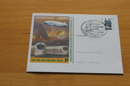 Deutschland; Zeppelin NT; Tag Der Briefmarke 2000 Dresden - Private Postcards - Used