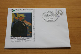 Deutschland; Zeppelin; Tag Der Briefmarke 2000 St. Ingbert - Enveloppes Privées - Oblitérées