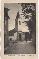 86 MIGNE L'Eglise Et La Place - Vue Prise De L'Est - Vakbonden