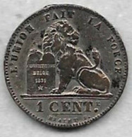 1 Centime Léopold II 1907 FR - 1 Cent