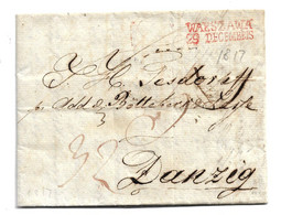 Pol004 / POLEN - WARSCHAU 1817 Nach Danzig - ...-1860 Prephilately