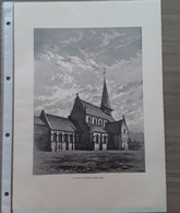 Roosdaal Gravure Kerk Van OLV Lombeek 1892 - Roosdaal