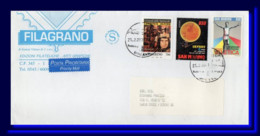 2001 San Marino Saint Marin Brief Lettre Letter Sent To Italy - Storia Postale