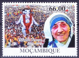 Mozambique 2010 MNH, Mother Teresa Nobel Prize In Peace, Lord Ganesha - Mère Teresa