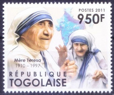 Togo 2011 MNH, Mother Teresa Nobel Prize In Peace - Mère Teresa