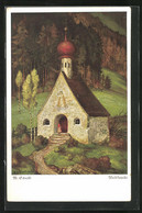 Künstler-AK Matthäus Schiestl: Waldkapelle Am Bewaldeten Hang - Schiestl, Matthäus