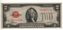 USA   $2 Bill  (dated 1928)  ,   RED SEAL   Serie  1928 D   (FR1505 -  P378d)   XF - Federal Reserve Notes (1928-...)