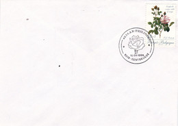 B01-374 2318 Enveloppe FDC Pierre Joseph Redouté 1759 1840 Roses 15-04-1989 9219 Gent Brugge - Adreswijziging