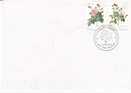 B01-374 2318 2319 Enveloppe + Timbres Xx FDC Pierre Joseph Redouté 1759 1840 Roses 15-04-1989 9219 Gent Brugge - Avviso Cambiamento Indirizzo