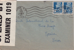 ALGERIE 1943 LETTRE CENSUREE DE ALGER - Lettres & Documents
