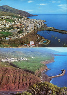 Canaries - La Palma - Santa Cruz De La Palma - 4 Vues Différentes De La Ville Et Son Port 1 écrite - La Palma