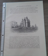 Steenokkerzeel Gravure Chateau De Steen-Ockerzeel 1892 - Steenokkerzeel