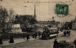 N°84247 -cpa Rouen -tramway -le Pont De Pierre- - Strassenbahnen