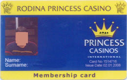 BULGARIA KEY CASINO Rodina PRINCESS Casino  - SOFIA - Casino Cards