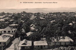 Madagascar - Diégo-Suarez - Panorama, Vue Rue De La Marne - Edition E. Chatard - Carte N° 20 Non Circulée - Madagaskar