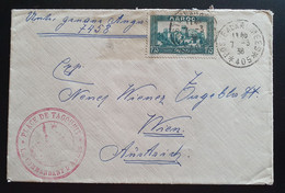 Marokko 1938, Brief POSTE AMMEES 405 Sakara Gelaufen Wien - Lettres & Documents