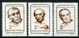 HUNGARY 1985 Personalities Centenaries MNH / **.  Michel 3744, 3747, 3796 - Nuovi