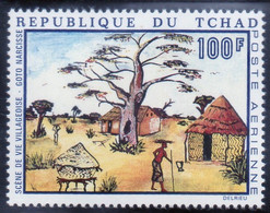 Tchad PA N° 65  Tableau : Scène De La Vie Villageoise De Goto Narcisse,sans Trace De Charnière TTB - Tchad (1960-...)