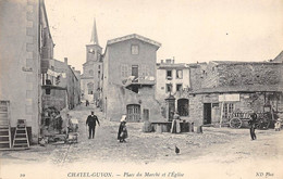 Châtel-Guyon        63        Eglise Et Place Du Marché    ND 10  (voir Scan) - Châtel-Guyon