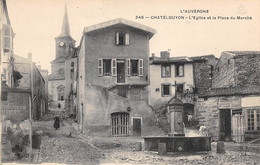 Châtel-Guyon        63       L'église Et Place Du Marché   MTIL 345      (voir Scan) - Châtel-Guyon