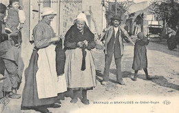 Châtel-Guyon        63        Brayaud Et Brayaudes  . Femme Tricotant  (voir Scan) - Châtel-Guyon