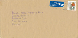 Ireland Cover Sent To Denmark 1997 Single Franked BIRD Stamp - Lettres & Documents