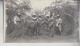 SOMALIA ITALIANA COLONIE BENADIR FOTOGRAFIA ORIGINALE 1913/1915 RANCIO MILITARE  BUR HACABA CM 14 X 8 - Krieg, Militär