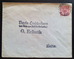 Deutsches Reich 1890, Umschlag 10 Pf.  ZIEGENRUECK Gelaufen ZEITZ - Selten - Ganzsachen