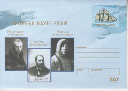 ROMANIA 2004: SHIP "FRAM" POLAR JOURNEY Unused Prepaid Cover 061/2004 - Registered Shipping! - Postal Stationery