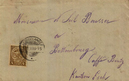 Luxembourg Enveloppe Envoyée En 1919 De Dudelange à M.N.SEIL-BOUSSER à Bettembourg Caffé BINTZ Kanton Esch - Bettemburg