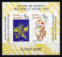 Türkisch-Zypern / Turkish Republic Of Northern Cyprus / Chypre Turc 2006 Unperforated Block EUROPA ** - 2006