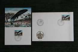 LIECHTENSTEIN - 8 MARS 1979 - Aéroplane Postal Au Dessus De SCHAAN ( Enveloppe Et Carte Maximum ) - Briefe U. Dokumente