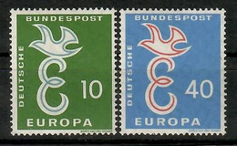 BRD  1958  Mi.Nr. 295 / 296 , EUROPA CEPT Stilisierte Taube - Postfrisch / MNH / (**) - Ungebraucht